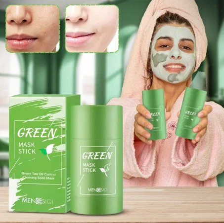 ماسك الشاي الأخضر لتنظيف البشرة - Natural clay mask