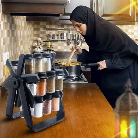 منظم التوابل الدوّار - Rotating spice organizer