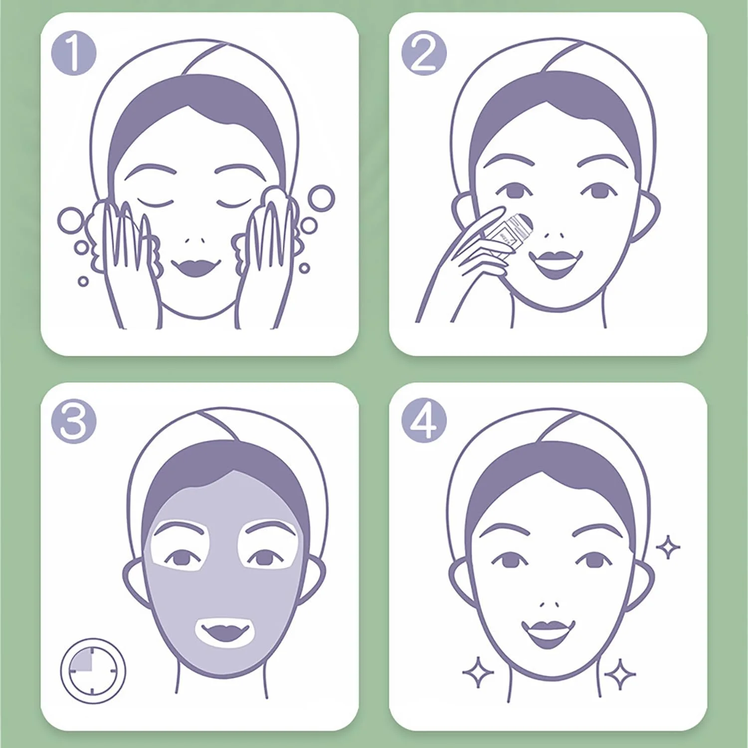ماسك الشاي الأخضر لتنظيف البشرة - Natural clay mask