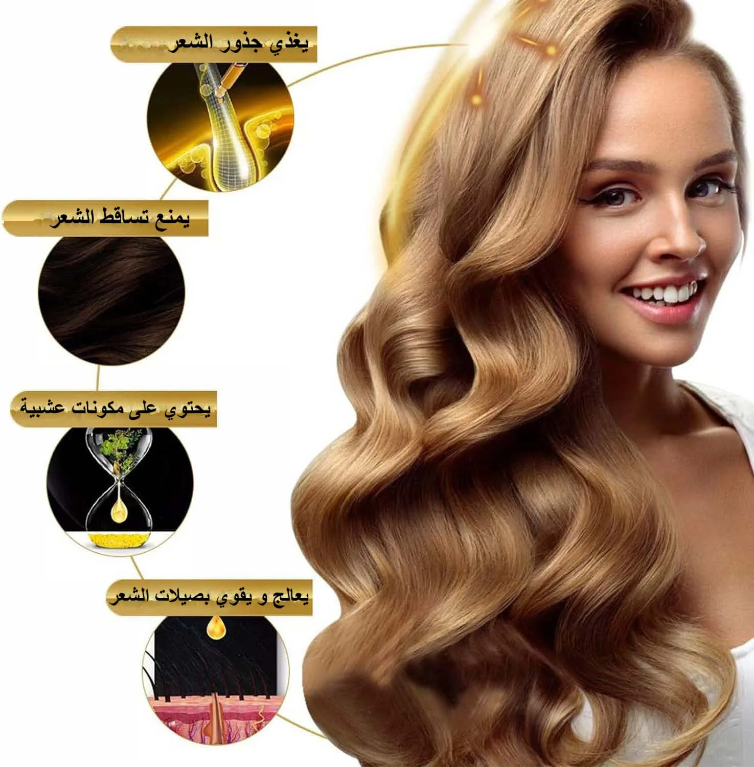 شامبو الزنجبيل لتعزيز نمو الشعر - Ginger Shampoo