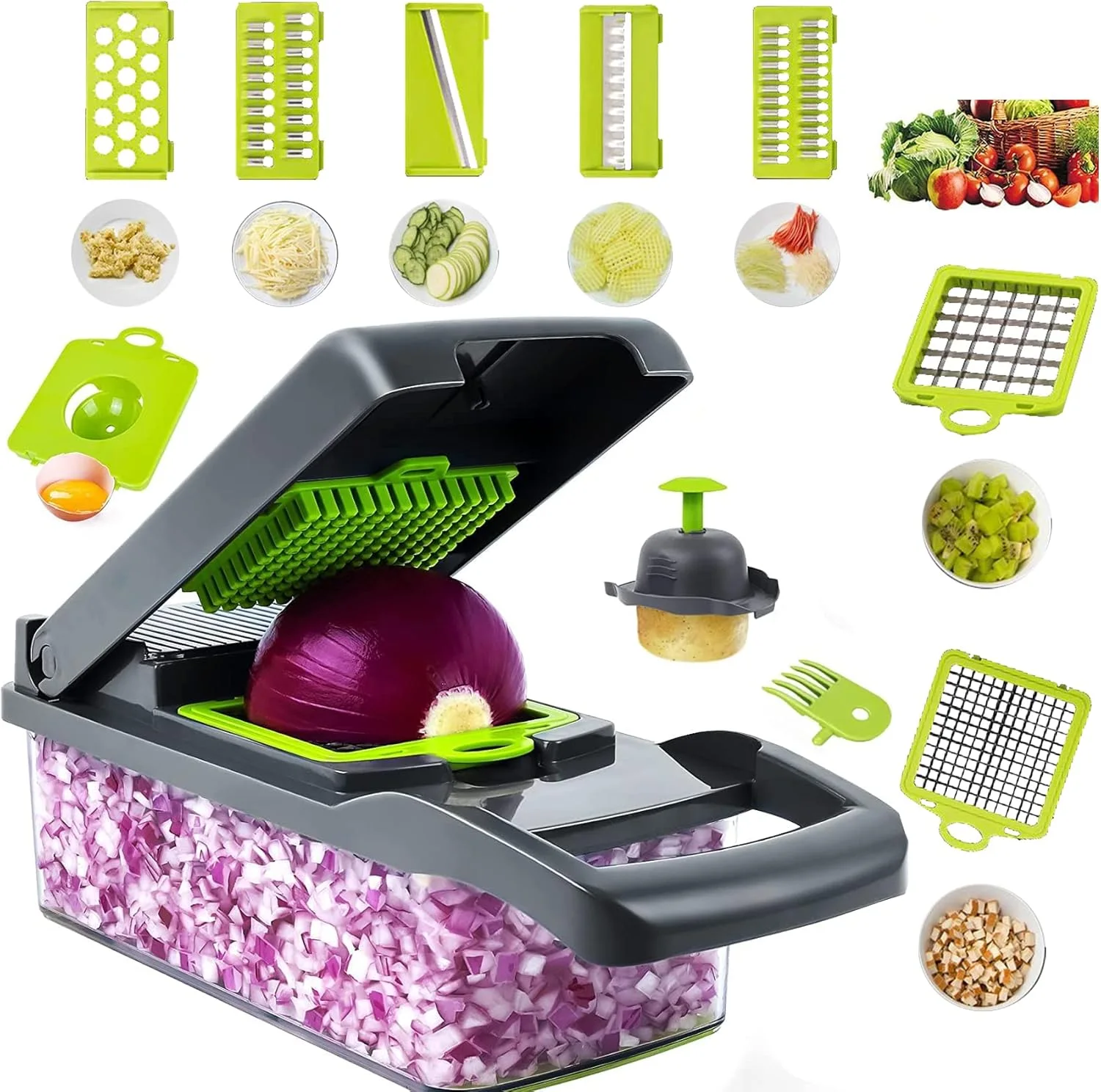 قطاعة خضروات متعددة الوظائف 12 في 1 - Multifunctional Vegetables Peeler 12in1