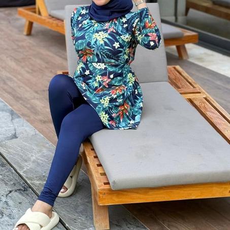 ✨اكتشفي البوركيني الفريد من نوعه يمزج بين الأناقة  والراحة مصنوع من قماش خاص مقاوم للماء 💧 (impermeable)