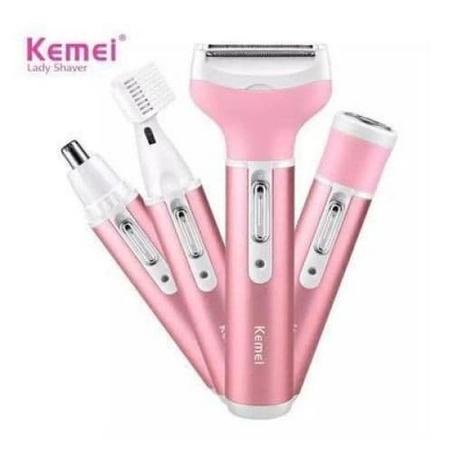 مجموعة إزالة الشعر الكهربائية 4 في 1 للوجه