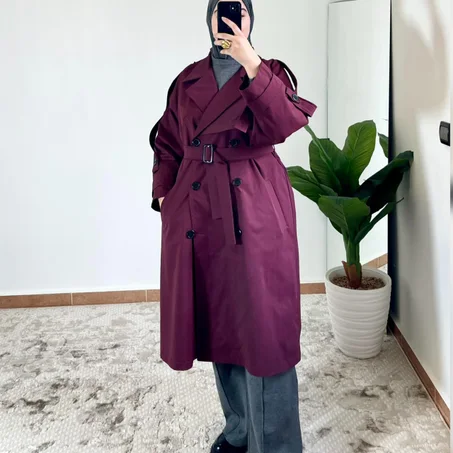 THE CLASSIC TRENCH (Burgundy)