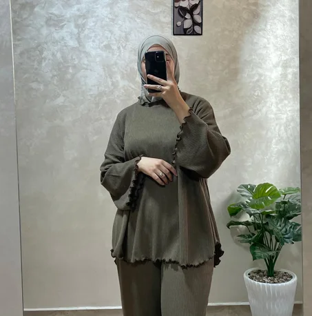 Ensemble Ondulé Taupe