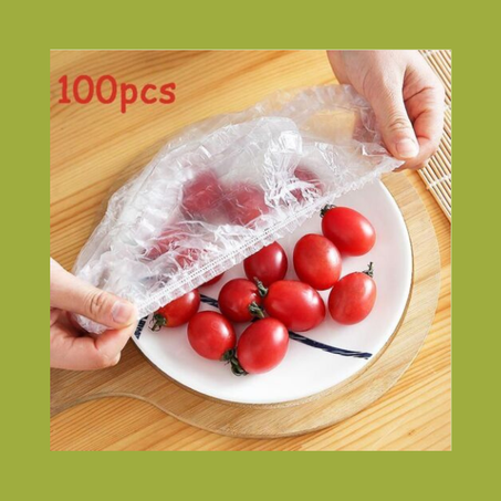 100  قطعة من أكياس حفظ الطعام الطازجة القابلة لإعادة الاستخدام