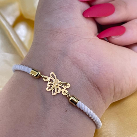18K Gold Bracelet Butterfly free