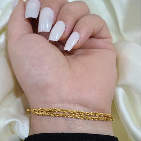 18K Double layer rope bracelet
