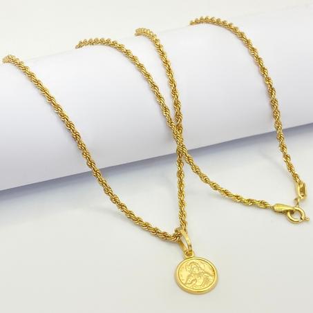 18K Coin Budha Necklace