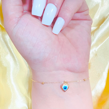18K Evil eye bracelet Gold