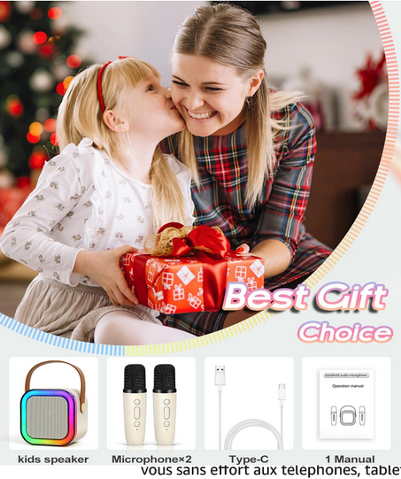 مكبر صوت كاريوكي مزدوج