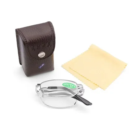 نضارات القراءة القابلة للطي + بوشات و ممسحة هدية  🎁