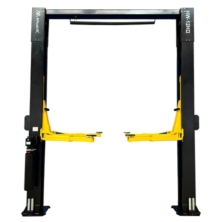 APlusLift 12,000LB 2-Post Overhead Single Release Direct Drive Car Lift with 3 Year Warranty - HW-12HD