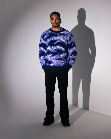 Pull Camouflage Shaggy – Texture Ultra Douce & Look Tendance