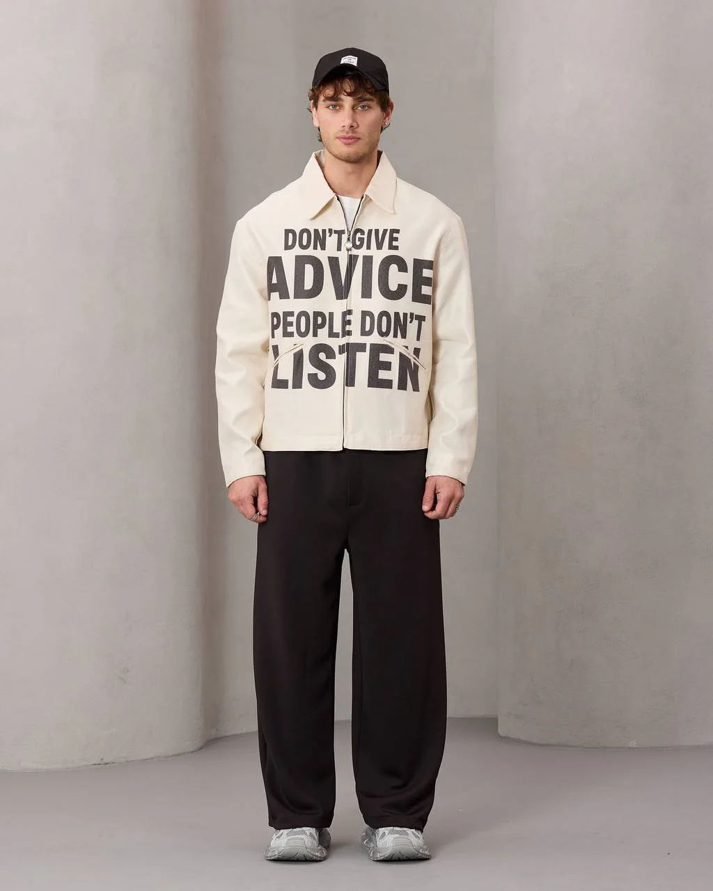 Veste “Don’t Give Advice” – Streetwear Minimal & Attitude