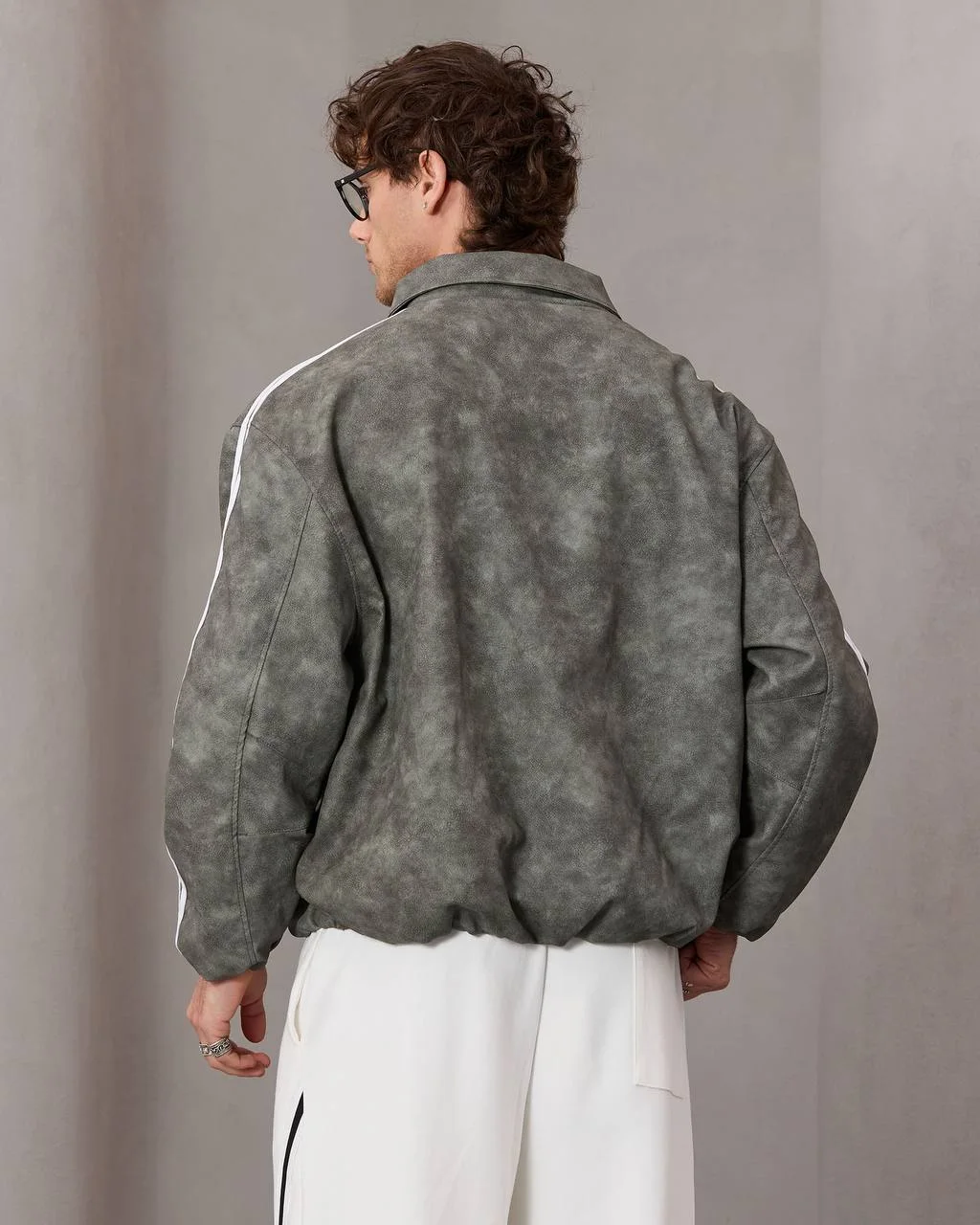 Veste Streetwear Gris Fumé – Style Urbain