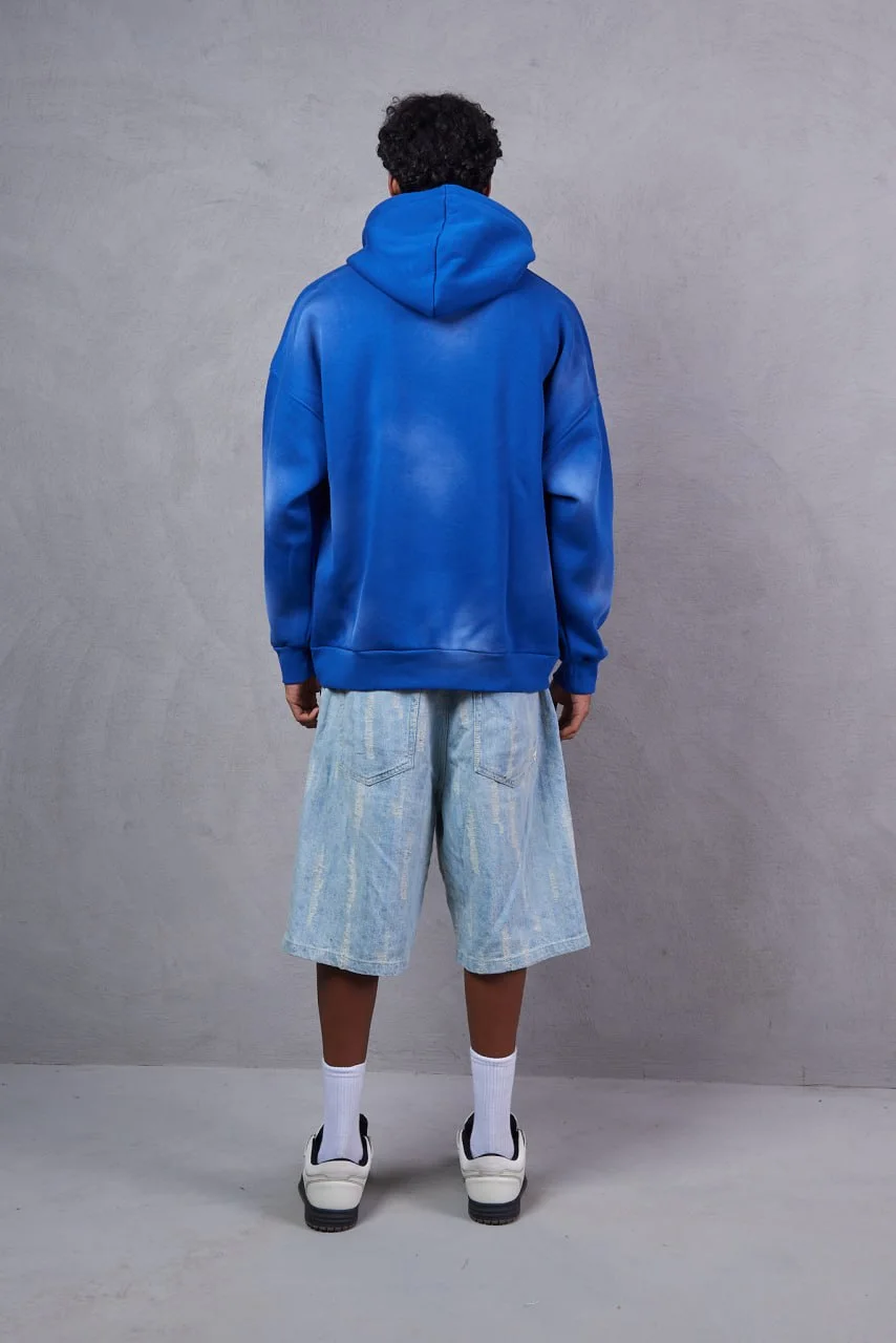 Sweat à Capuche Oversize WAW – Effet Délavé Vintage & Style Streetwear