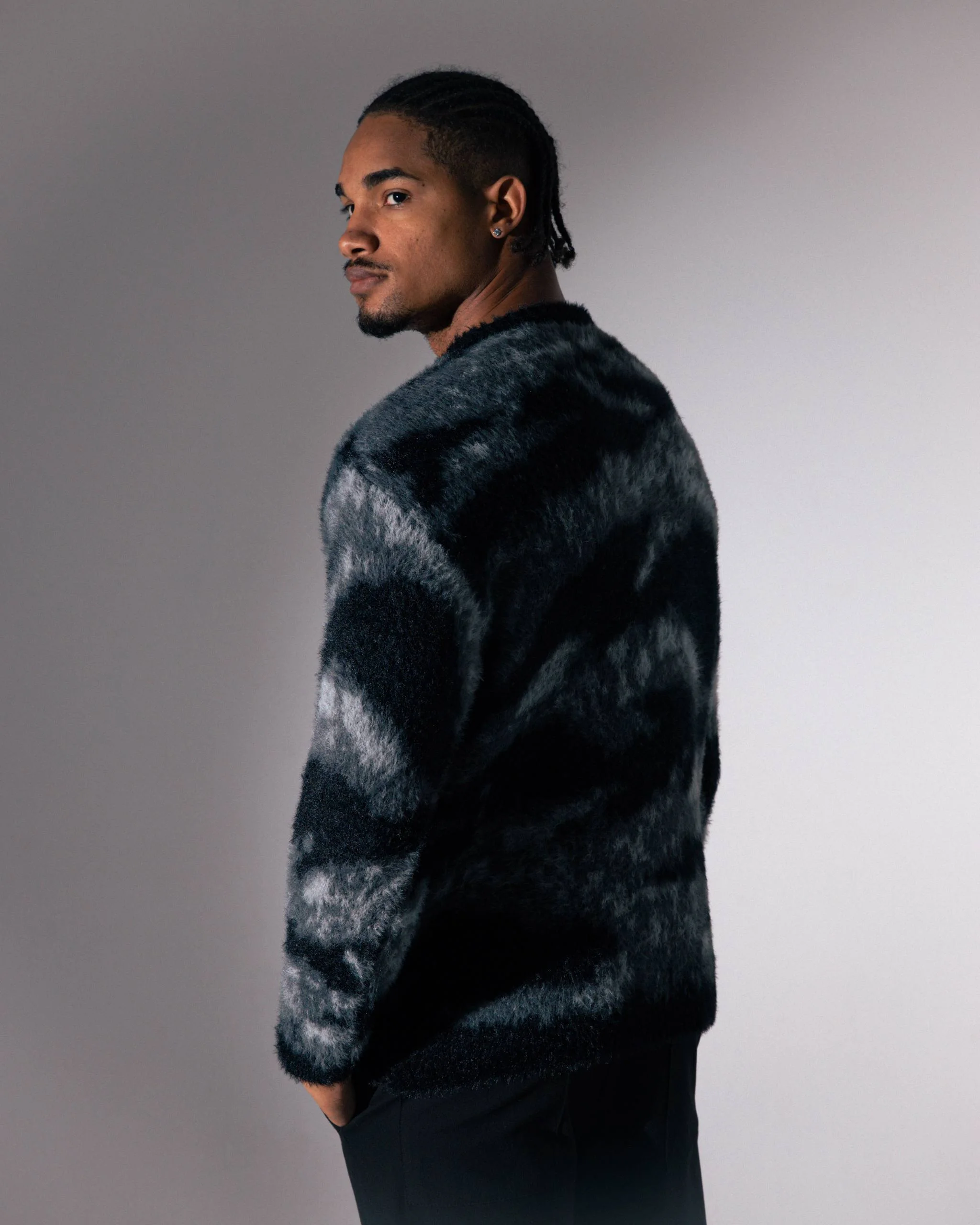 Pull Camouflage Shaggy – Texture Ultra Douce & Look Tendance