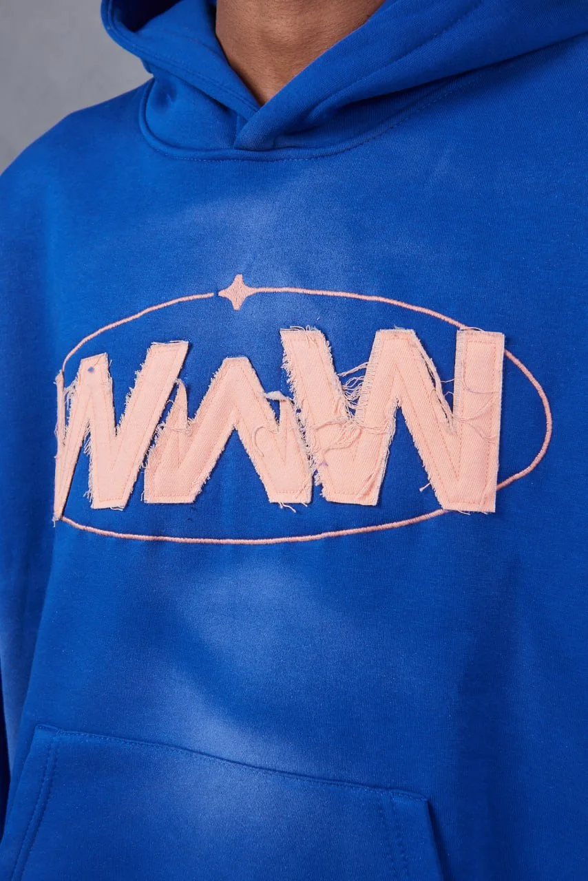 Sweat à Capuche Oversize WAW – Effet Délavé Vintage & Style Streetwear