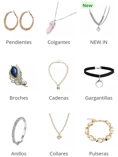 Joyas y accesorios