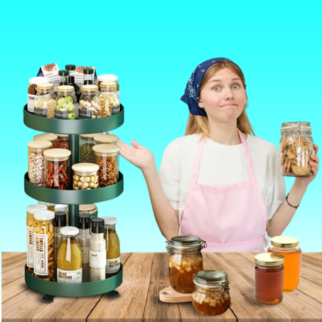 منظم المطبخ الدائري