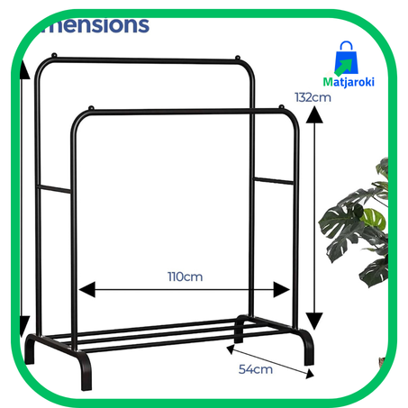 رف معطف مزدوج  لتخزين الملابس
