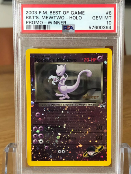 Rocket's Mewtwo PSA 10 Winner Best Pokemon Trading Card Game Reverse Holo WOTC