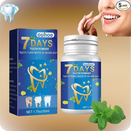 مسحوق  تبييض الأسنان