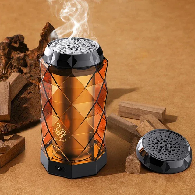 مبخرة إلكترونية بتصميم كريستالي فريد، بسعة 2000 مللي أمبير/ساعة