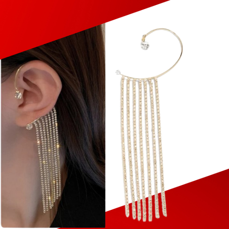 أقراط كريستال فاخرة