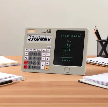 حاسبة محمولة بشاشة كتابة ذكية