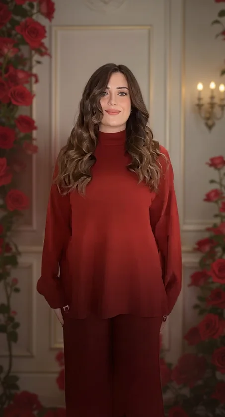 جديد طقم نسائي شتوي 2026 – قماش الصوف