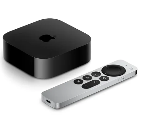 جهاز ابل تي في 4K موديل 2022 (واي فاي + مدخل ايثرنت، سعه تخزين 128 GB) - ( الجيل الثالث)