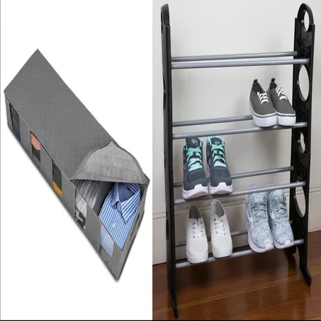منظم الأحذية + منظم الملابس