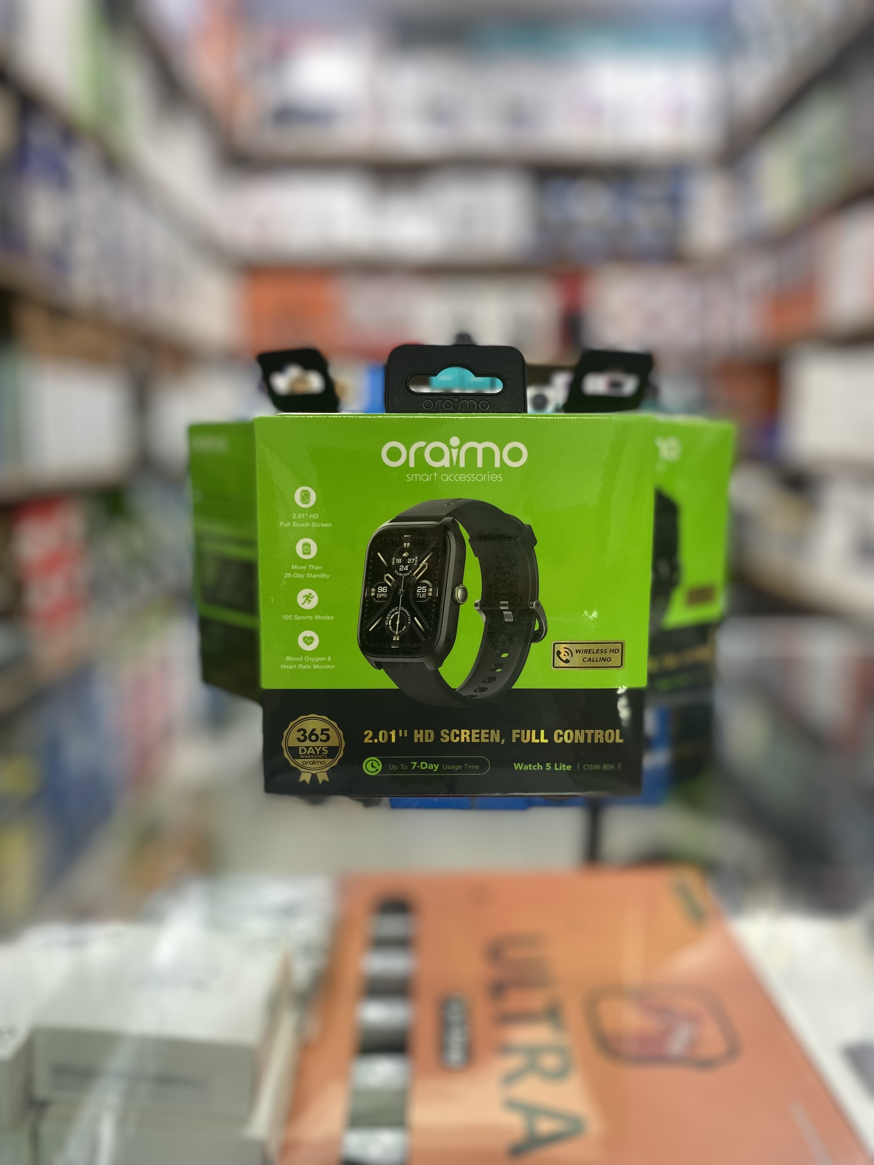 ساعة Oraimo Watch 5 Lite الذكية – شاشة كبيرة 2.01