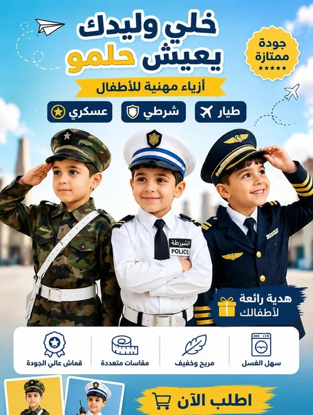 ازياء مهنية للاطفال