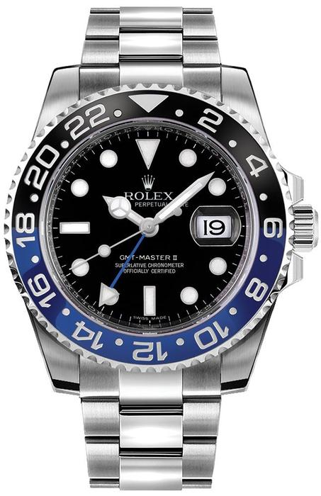Black Stainless Steel GMT-Master II Men's