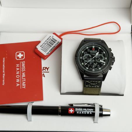 ساعة ماركة سويس ميليتري رجالي سير كتان السعر 220 الف دينار