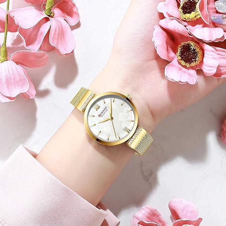 CURREN montres femmes Simple mode montre à Quartz dames montre-Bracelet Bracelet à breloques en acier inoxydable horloge relogios feminino 2334i