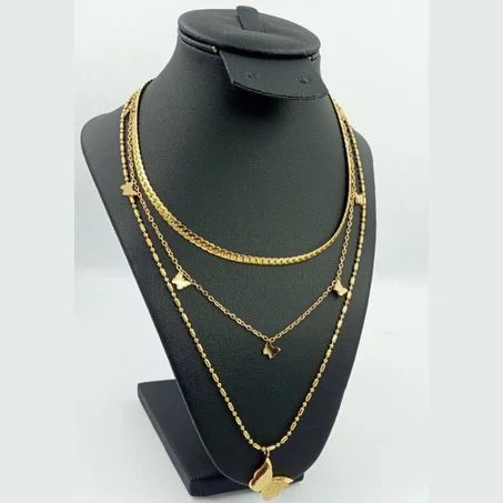 Collier chaîne papillon Jewelry pour femme en acier inoxydable