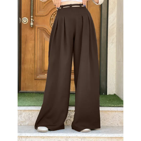 ✨ Pantalon Ample à Pinces en crêpe