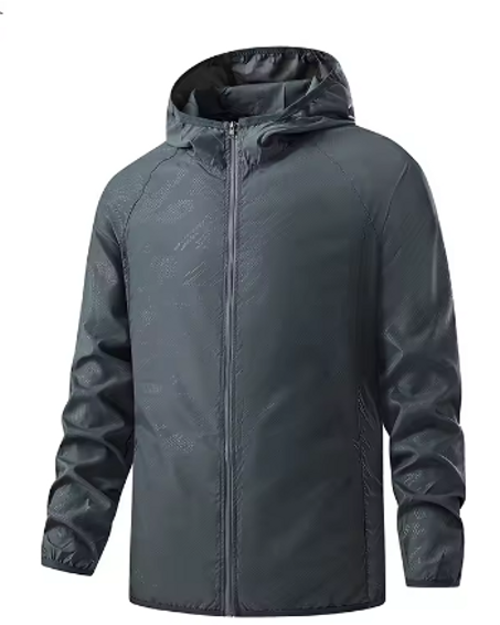 سترات LNGXO المقاومة للماء للمشي لمسافات طويلة للرجال والنساء، واقية من الشمس، سترة واقية من الرياح، معطف مطر للتخييم والتسلق، ملابس محمولة للجنسين