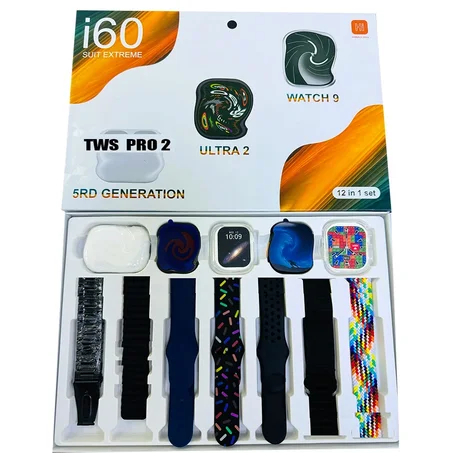 Box 📦 smart Watch i60 avec 2 montres