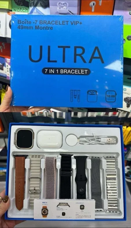 Box Ultra 7 SmartWatch 44 mm + AirPods 3 + 7 Bracelets