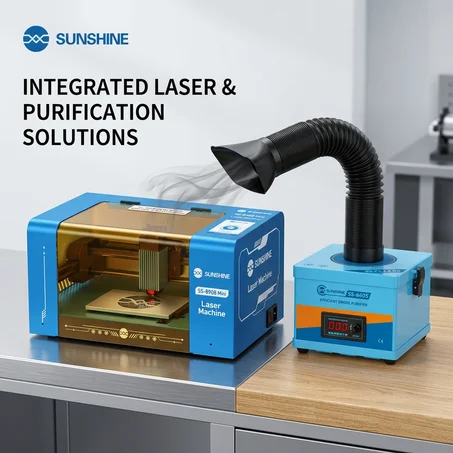 Machine Laser SS-890B Mini + Purificateur de Fumée SS-6605 SUNSHINE