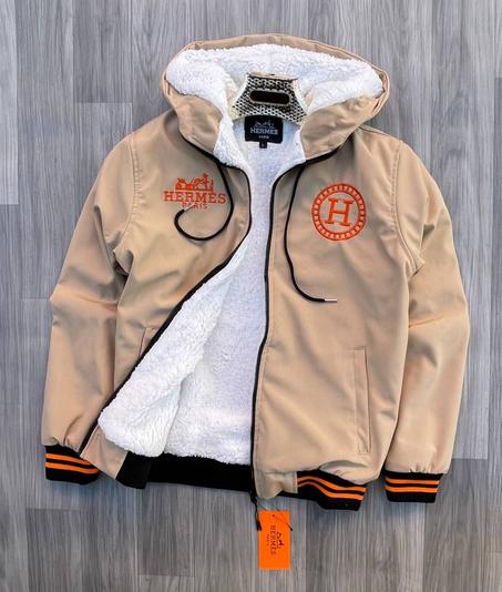 "Metallerie au Carre" varsity jacket with leather detail