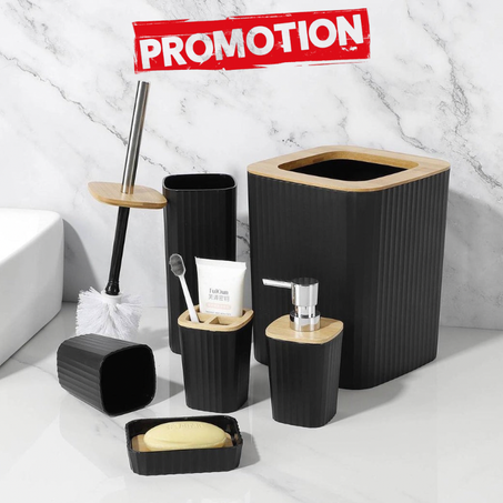 مجموعة 6 قطع إكسسوارات الحمام