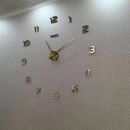 ساعة اصلية من (diy clock) حائط ثلاثية الابعاد  💫🕓 80سم