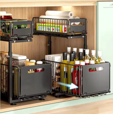 رف تخزين مطبخ قابل للتعديل