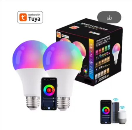 مصباح أليكس الذكي بتقنية LED بتصميم جرافيتي، مصابيح RGB + WW + CW